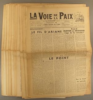 La voix de la paix et le Pionnier réunis. Organe de l'Union pacifiste de France. Année 1963 compl...