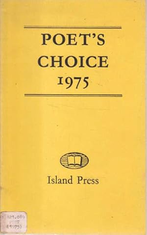 Seller image for Poet's Choice 1975 for sale by Goulds Book Arcade, Sydney