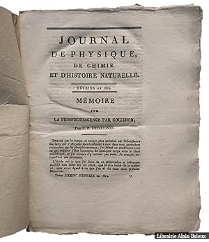 Bild des Verkufers fr Journal de Physique, de chimie, et d'Histoire naturelle. Tome LXXIV. Fvrier an 1812 zum Verkauf von Librairie Alain Brieux