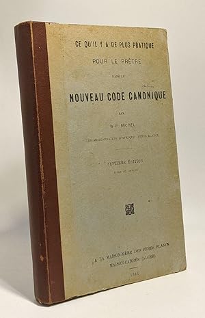 Image du vendeur pour Ce qu'il y a de plus pratique pour le prter dans le nouveau code canonique - 7e dition mis en vente par crealivres