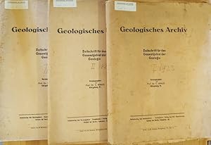 Geologisches Archiv Bd. I, II, III (Jahrgänge 1923-1924 bis auf Heft 1, Bd. II komplett)