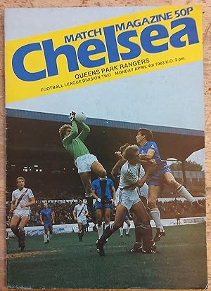 Imagen del vendedor de Chelsea versus Queens Park Rangers Monday April 4th 1983 a la venta por Shore Books