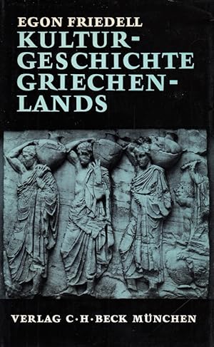 Bild des Verkufers fr Kulturgeschichte Griechenlands : Leben u. Legende d. vorchristl. Seele. zum Verkauf von Die Buchgeister