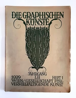 Die graphischen Künste. Jahrgang 1929 LII. Jahrgang, Heft 1. Mit 1 (von 4) Kunstbeilagen.