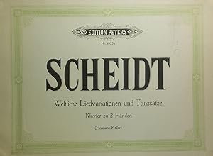 Seller image for Weltliche Liedvariationen und Tanzsatze, Klavier zu 2 Handen (Cembalo, Harpsichord) for sale by Austin Sherlaw-Johnson, Secondhand Music