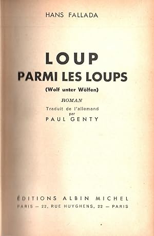 Image du vendeur pour Loup parmi les loups.2 volumes mis en vente par JP Livres
