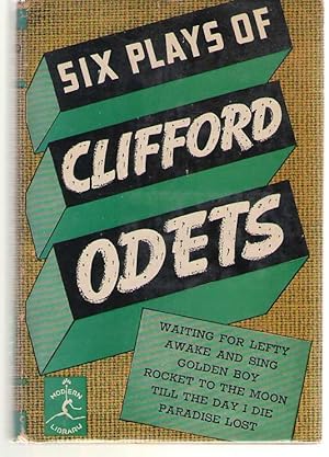 Seller image for Six Plays of Clifford Odets for sale by Dan Glaeser Books