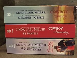 Image du vendeur pour 3 Linda Lael Miller 2 in 1 Books (Cowboy Country, Cowboy Homecomi mis en vente par Archives Books inc.