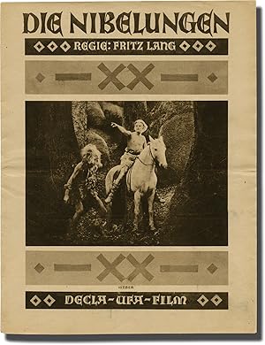 Bild des Verkufers fr Die Nibelungen: Siegried and Kriemhild's Revenge (Original program for the 1924 film) zum Verkauf von Royal Books, Inc., ABAA