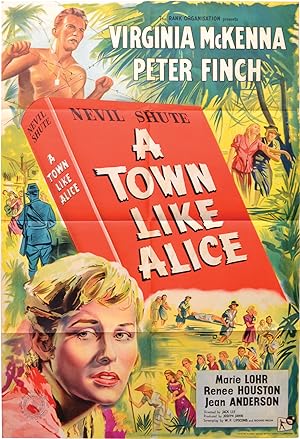 Bild des Verkufers fr A Town Like Alice (Original UK one sheet poster for the 1956 film) zum Verkauf von Royal Books, Inc., ABAA