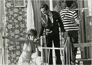 Seller image for Day for Night [La Nuit americaine] (Original photograph of Franois Truffaut and Jacqueline Bissett on the set of the 1973 film) for sale by Royal Books, Inc., ABAA