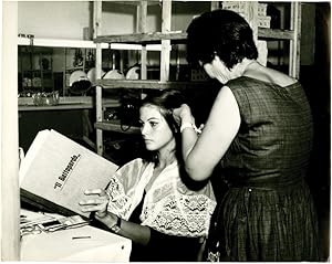 Imagen del vendedor de Claudia Cardinale on the set of "The Leopard" a la venta por Royal Books, Inc., ABAA