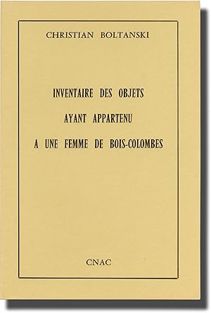 Inventaire Des Objets Ayant Appartenu A Une Femme De Bois-Colombes (First Edition)