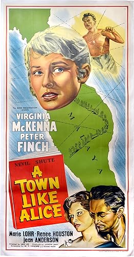 Bild des Verkufers fr A Town Like Alice (Original UK three-sheet poster for the 1956 film) zum Verkauf von Royal Books, Inc., ABAA