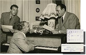 Photograph of Cuban composer Osvaldo Farres (Original photograph from 1951)