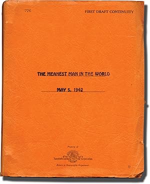 Imagen del vendedor de The Meanest Man in the World (Original screenplay for the 1943 film) a la venta por Royal Books, Inc., ABAA