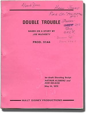 Bild des Verkufers fr The Shaggy D.A. [Double Trouble] (Original screenplay for the 1976 film) zum Verkauf von Royal Books, Inc., ABAA