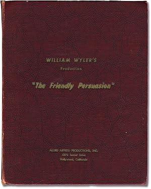 Imagen del vendedor de Friendly Persuasion (Original screenplay, presentation script) a la venta por Royal Books, Inc., ABAA