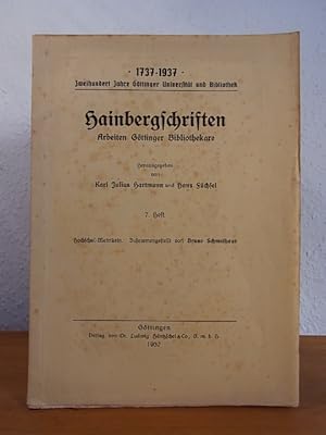 Hochschul-Matrikeln. Verzeichnis der Drucke nebst anderen Nachweisen. Unter Zugrundelegung von W....