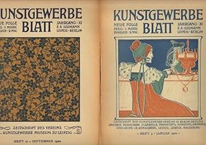 Kunstgewerbeblatt. Neue Folge. XI. Jahrgang, Heft 4 - 12. Zeitschrift der Kunstgewerbevereine in ...