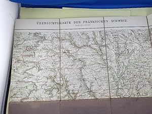 Übersichtskarte der Fränkischen Schweiz 1:100 000.