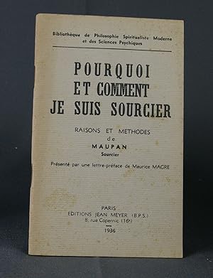 Imagen del vendedor de Pourquoi et comment je suis sourcier a la venta por Livres d'Antan