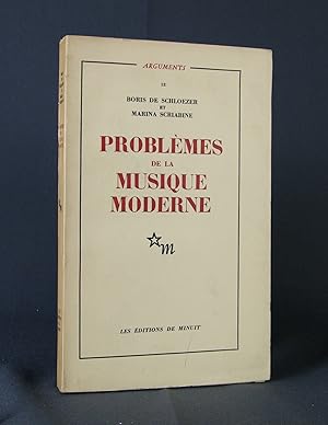 Image du vendeur pour Problmes de la musique moderne mis en vente par Livres d'Antan