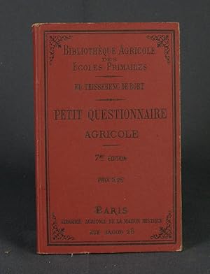 Imagen del vendedor de Petit questionnaire agricole  l'usage des coles primaires des pays de paturage a la venta por Livres d'Antan