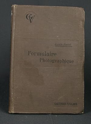 Seller image for Formulaire photographique for sale by Livres d'Antan