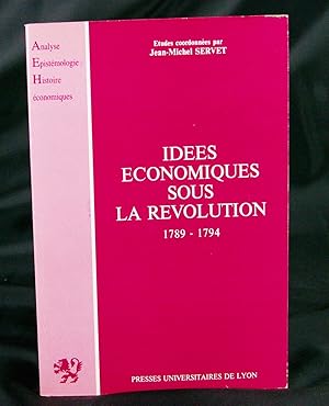 Imagen del vendedor de Ides conomiques sous la rvolution 1789-1794 a la venta por Livres d'Antan