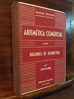 Seller image for Aritmtica comercial con Nociones de Geometra for sale by Libros Antuano