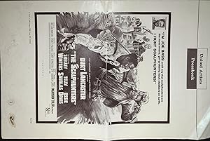 Seller image for The Scalphunters Pressbook 1968 Burt Lancaster, Shelley Winters for sale by AcornBooksNH