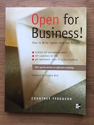Seller image for Open for Business! How to Write Letters that Get Results for sale by Old Hall Bookshop, ABA ILAB PBFA BA