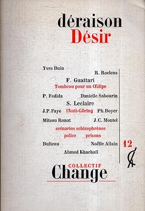 Imagen del vendedor de D raison D sir - Change N° 12 a la venta por Messinissa libri