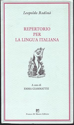 Bild des Verkufers fr Repertorio per la lingua italiana. A cura de Emma Giammattei (= Cocumella, 12) zum Verkauf von Graphem. Kunst- und Buchantiquariat