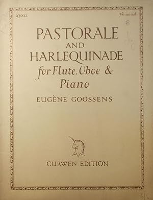 Imagen del vendedor de Pastorale and Harlequinade, for Flute, Oboe and Piano a la venta por Austin Sherlaw-Johnson, Secondhand Music