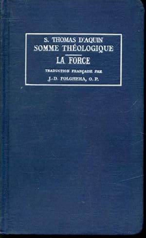 Immagine del venditore per Saint Thomas D'Aquin Somme Thologique : La Force venduto da Librairie Le Nord