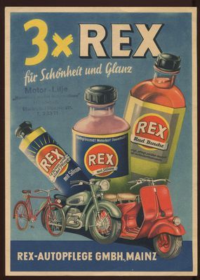 Werbung: 3 x Rex für Schönheit und Glanz.