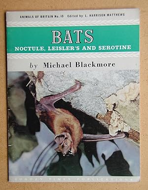 Seller image for Bats: Noctule, Leisler's & Serotine. for sale by N. G. Lawrie Books