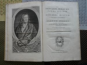 Del Paradiso perduto poema inglese di Giovanni Milton traduzzione di Paolo Rolli patrizio tuderti...