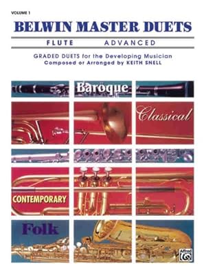 Imagen del vendedor de Belwin Master Duets (Flute), Vol 1: Advanced by Snell, Keith [Paperback ] a la venta por booksXpress