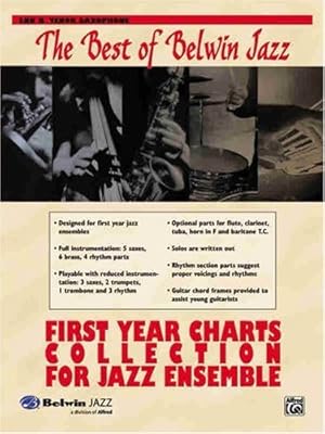 Imagen del vendedor de First Year Charts Collection for Jazz Ensemble: 2nd B-flat Tenor Saxophone [Soft Cover ] a la venta por booksXpress