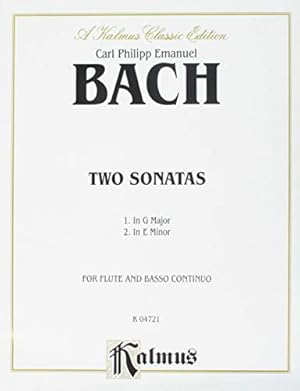 Immagine del venditore per Two Sonatas (G Major and E Minor): Flute & Basso Continuo (Kalmus Edition) [Paperback ] venduto da booksXpress