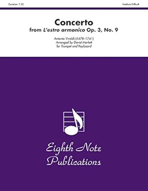 Seller image for Concerto (from L'estro armonico Op. 3, No. 9): Part(s) (Eighth Note Publications) Paperback for sale by booksXpress