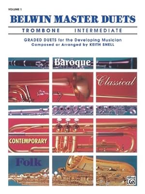 Seller image for Belwin Master Duets Trombone Intermediate, Vol. 1 by Keith Snell [Paperback ] for sale by booksXpress