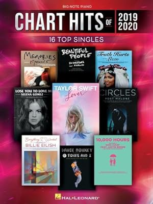 Seller image for Chart Hits of 2019-2020 Big-Note Piano Songbook by Hal Leonard Corp. [Paperback ] for sale by booksXpress