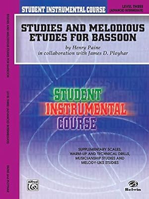 Seller image for Student Instrumental Course Studies and Melodious Etudes for Bassoon: Level III [Soft Cover ] for sale by booksXpress