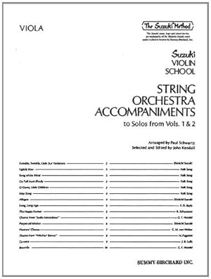 Seller image for String Orchestra Accompaniments to Solos from Volumes 1 & 2: Viola by Kendall, John, Schwartz, Paul [Paperback ] for sale by booksXpress