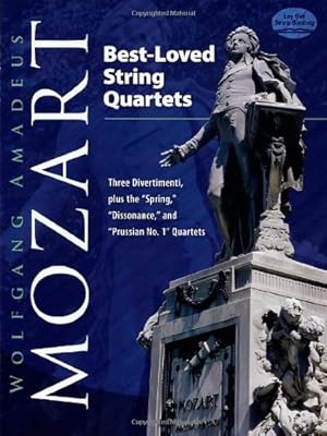 Seller image for Best-Loved String Quartets: Three Divertimenti, plus the "Spring," "Dissonance," and "Prussian No. 1" Quartets (Dover Chamber Music Scores) by Mozart, Wolfgang Amadeus, Music Scores [Paperback ] for sale by booksXpress