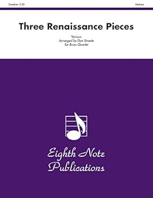 Seller image for Three Renaissance Pieces: Score & Parts (Eighth Note Publications) [Soft Cover ] for sale by booksXpress